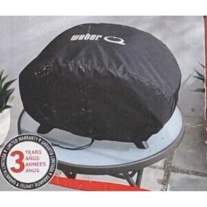 Weber Q Premium Grill Cover Fits Q2800N+ Gas Grill Black Heavy Duty
